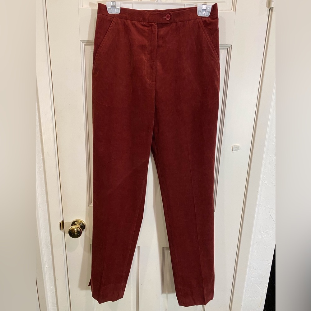 Faconnable Burgandy quality corduroy jeans